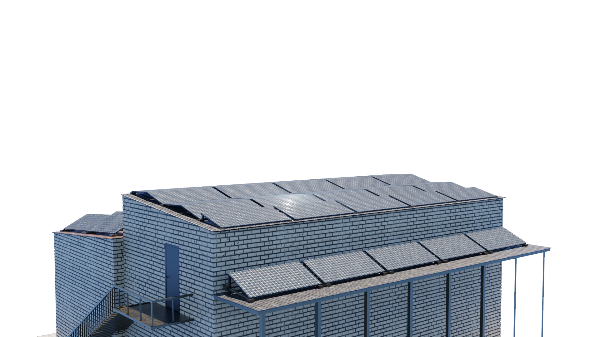 сонячні панелі, СЕС в 3D